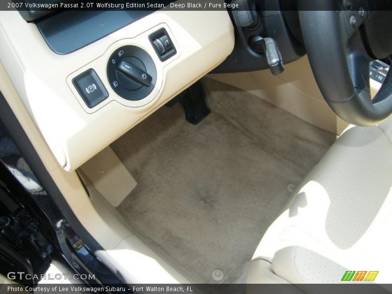 Deep Black / Pure Beige 2007 Volkswagen Passat 2.0T Wolfsburg Edition Sedan