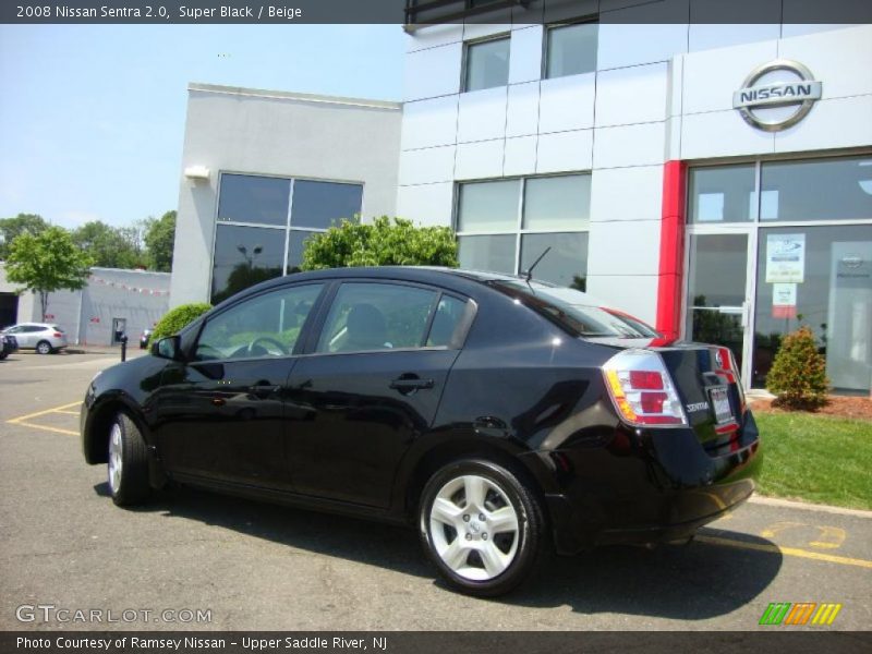 Super Black / Beige 2008 Nissan Sentra 2.0