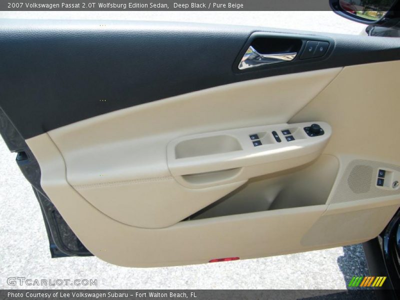 Deep Black / Pure Beige 2007 Volkswagen Passat 2.0T Wolfsburg Edition Sedan
