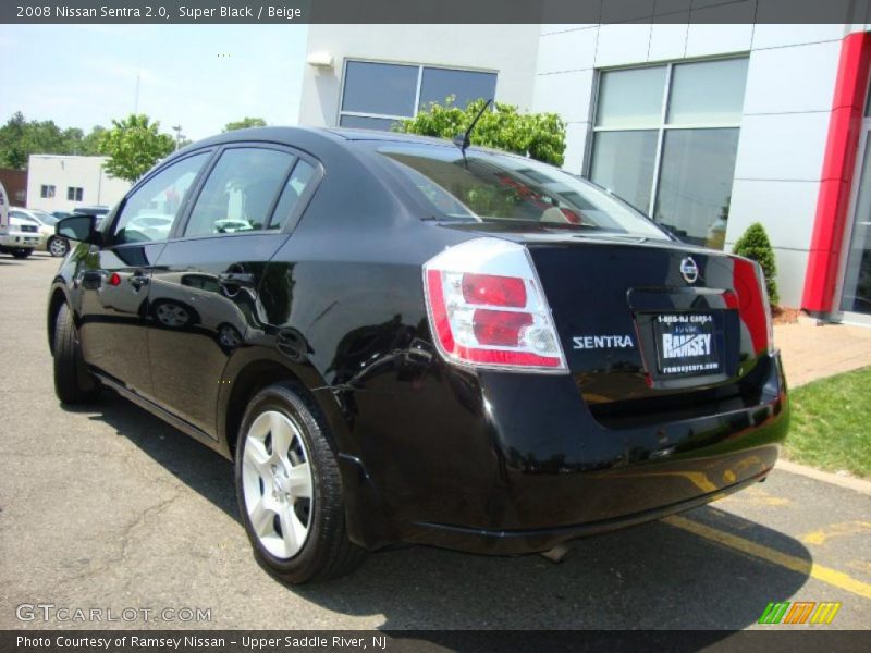 Super Black / Beige 2008 Nissan Sentra 2.0
