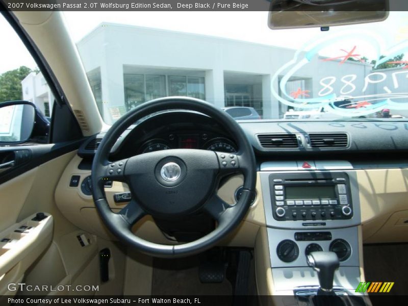 Deep Black / Pure Beige 2007 Volkswagen Passat 2.0T Wolfsburg Edition Sedan