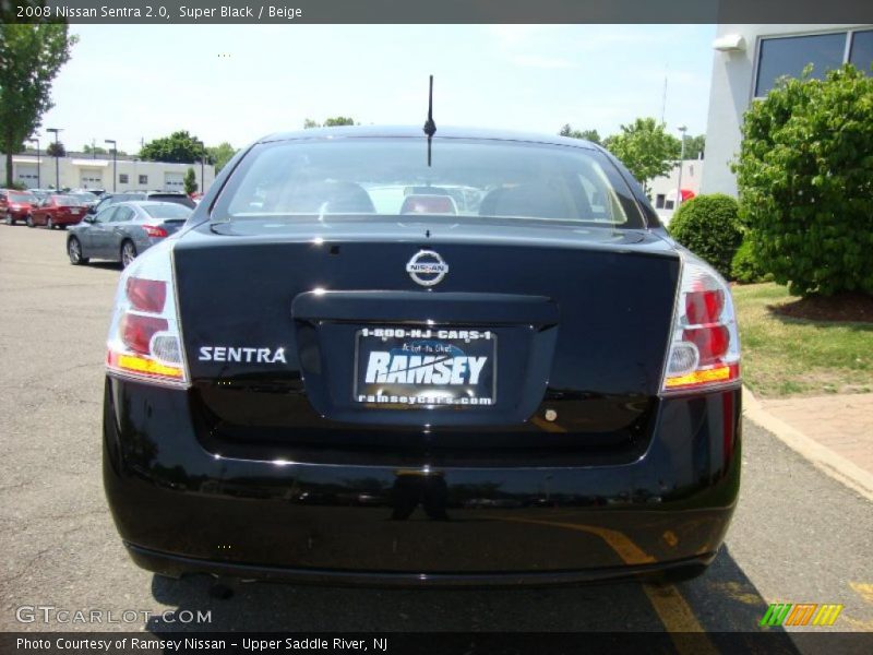 Super Black / Beige 2008 Nissan Sentra 2.0