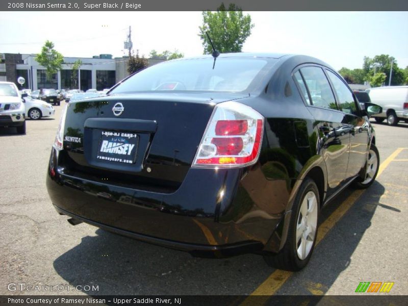Super Black / Beige 2008 Nissan Sentra 2.0