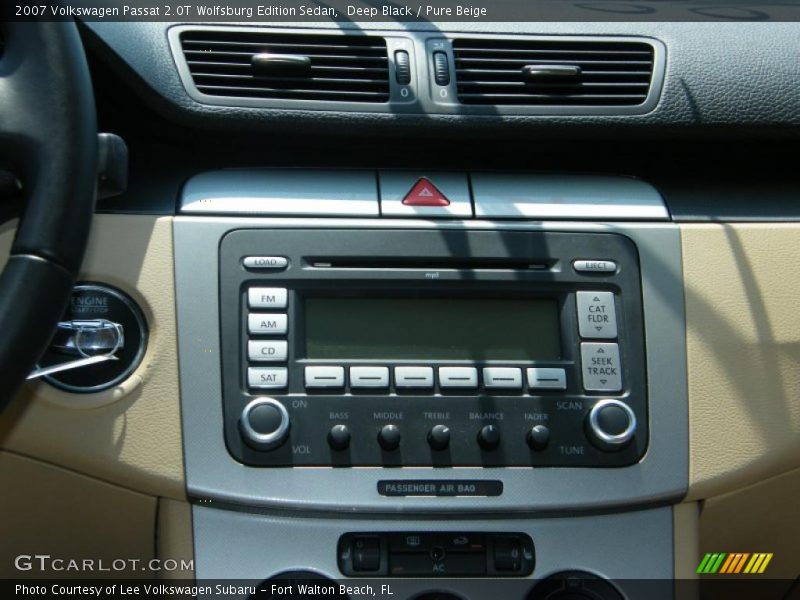 Deep Black / Pure Beige 2007 Volkswagen Passat 2.0T Wolfsburg Edition Sedan