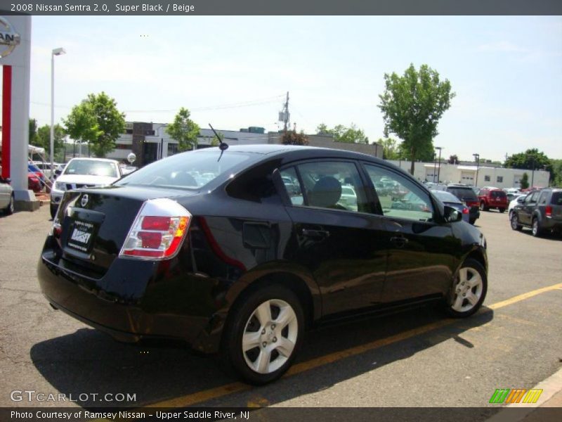 Super Black / Beige 2008 Nissan Sentra 2.0