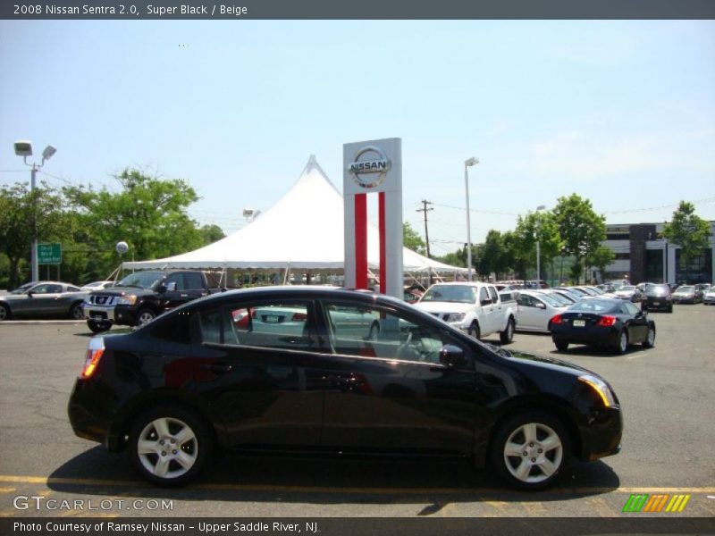 Super Black / Beige 2008 Nissan Sentra 2.0