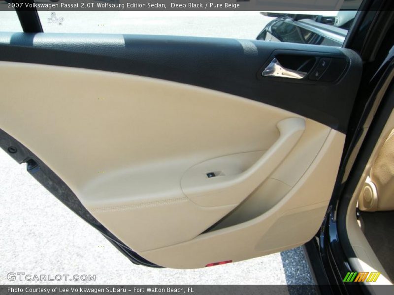 Deep Black / Pure Beige 2007 Volkswagen Passat 2.0T Wolfsburg Edition Sedan