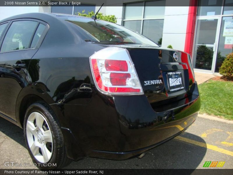 Super Black / Beige 2008 Nissan Sentra 2.0