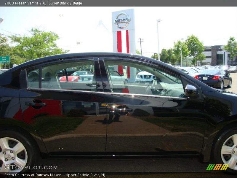 Super Black / Beige 2008 Nissan Sentra 2.0