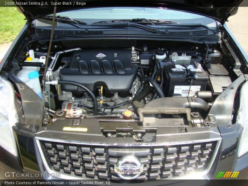Super Black / Beige 2008 Nissan Sentra 2.0