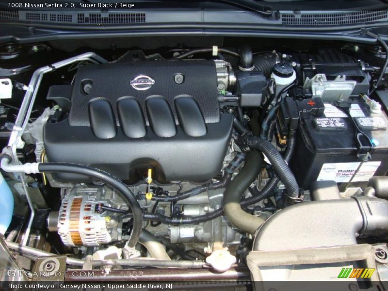 Super Black / Beige 2008 Nissan Sentra 2.0