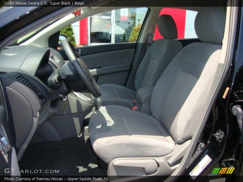 Super Black / Beige 2008 Nissan Sentra 2.0