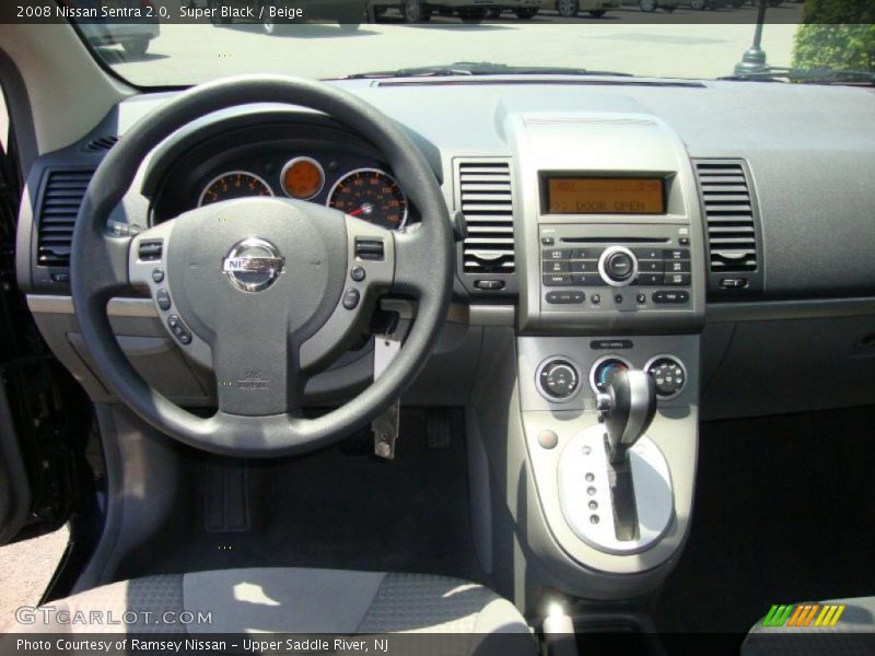 Super Black / Beige 2008 Nissan Sentra 2.0