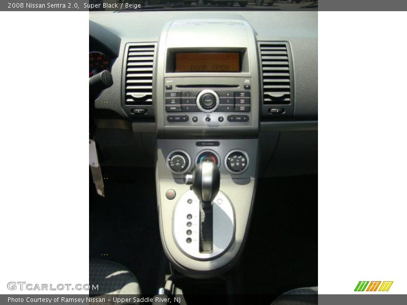 Super Black / Beige 2008 Nissan Sentra 2.0