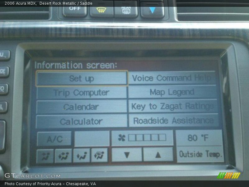 Desert Rock Metallic / Saddle 2006 Acura MDX