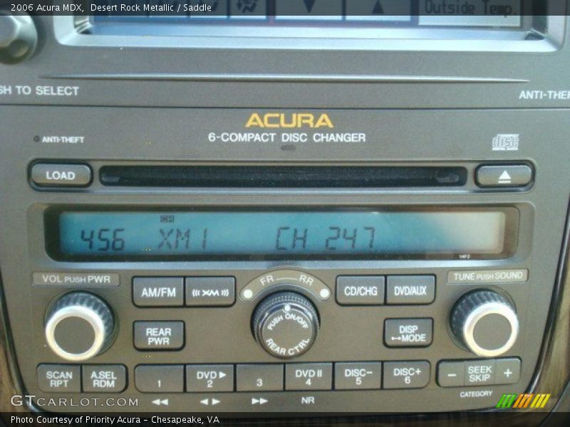 Desert Rock Metallic / Saddle 2006 Acura MDX