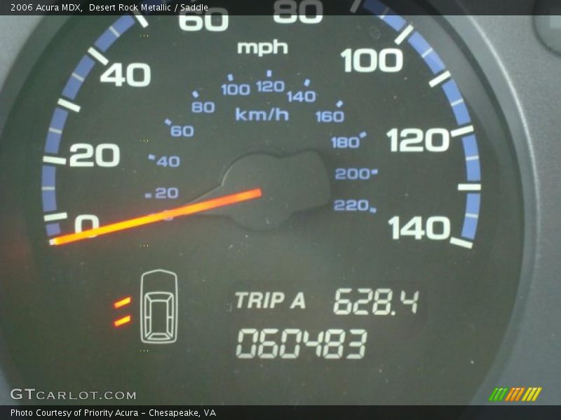Desert Rock Metallic / Saddle 2006 Acura MDX
