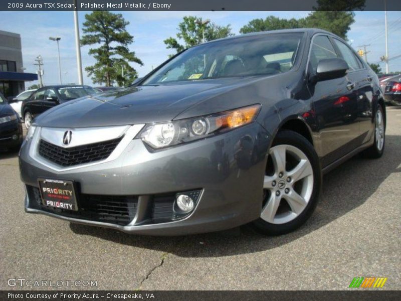 Polished Metal Metallic / Ebony 2009 Acura TSX Sedan