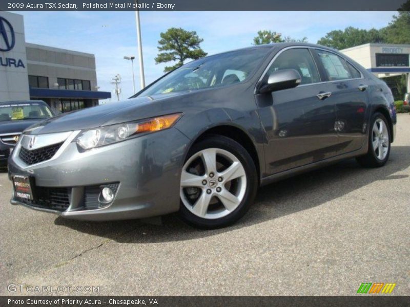 Polished Metal Metallic / Ebony 2009 Acura TSX Sedan