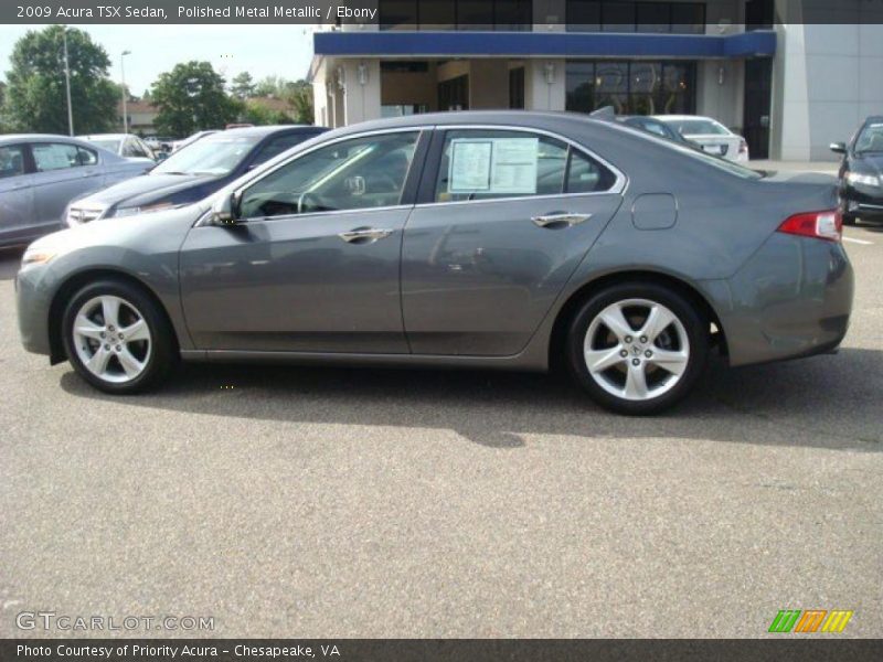 Polished Metal Metallic / Ebony 2009 Acura TSX Sedan