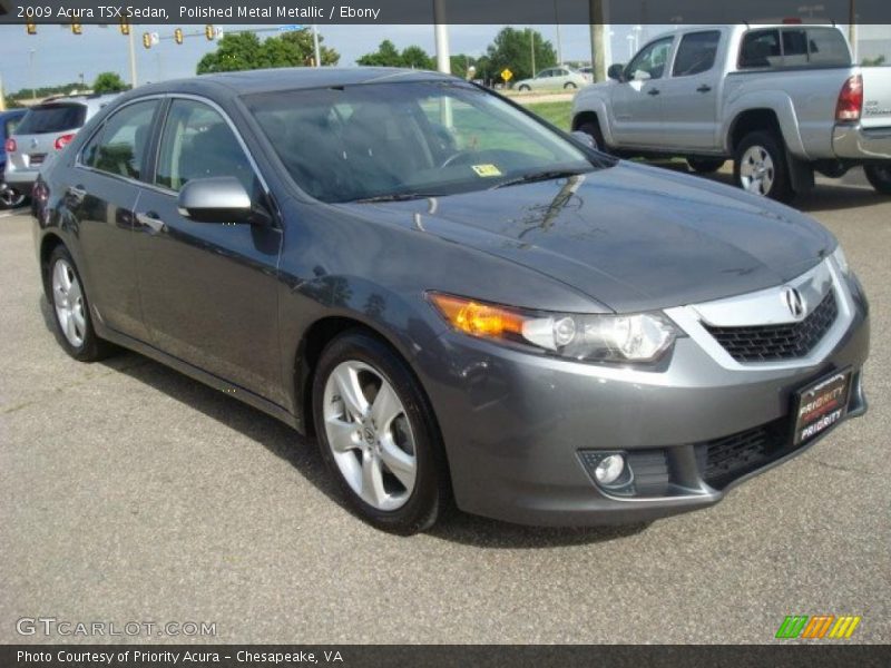 Polished Metal Metallic / Ebony 2009 Acura TSX Sedan