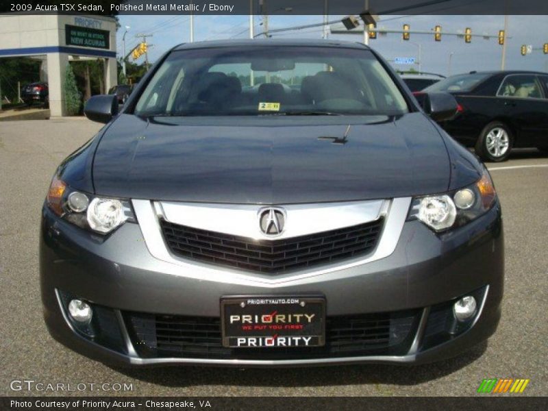 Polished Metal Metallic / Ebony 2009 Acura TSX Sedan