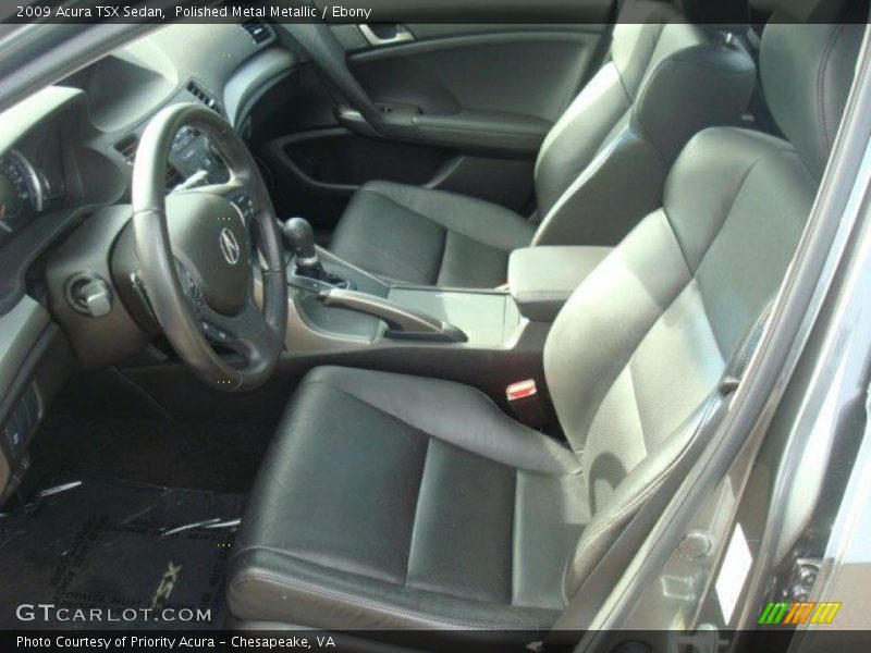 Polished Metal Metallic / Ebony 2009 Acura TSX Sedan