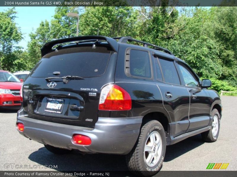 Black Obsidian / Beige 2004 Hyundai Santa Fe GLS 4WD