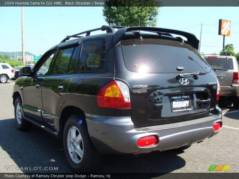 Black Obsidian / Beige 2004 Hyundai Santa Fe GLS 4WD