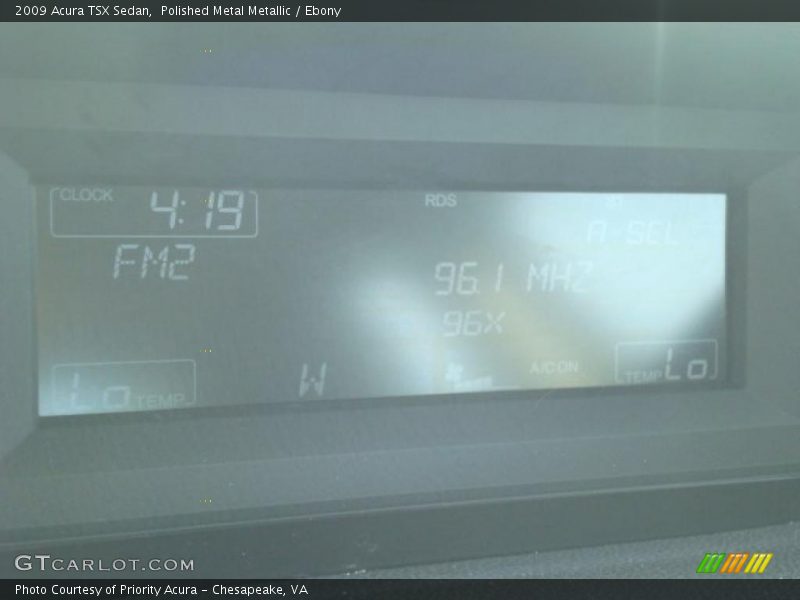 Polished Metal Metallic / Ebony 2009 Acura TSX Sedan