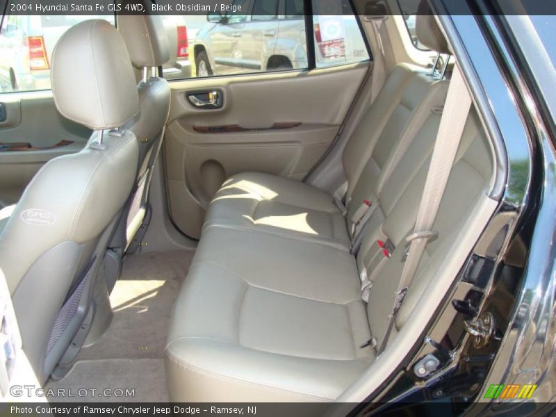Black Obsidian / Beige 2004 Hyundai Santa Fe GLS 4WD