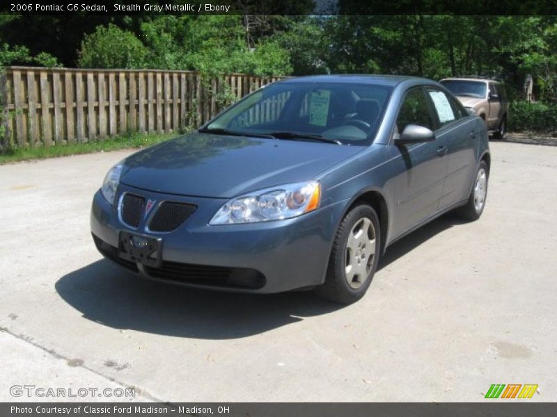 Stealth Gray Metallic / Ebony 2006 Pontiac G6 Sedan