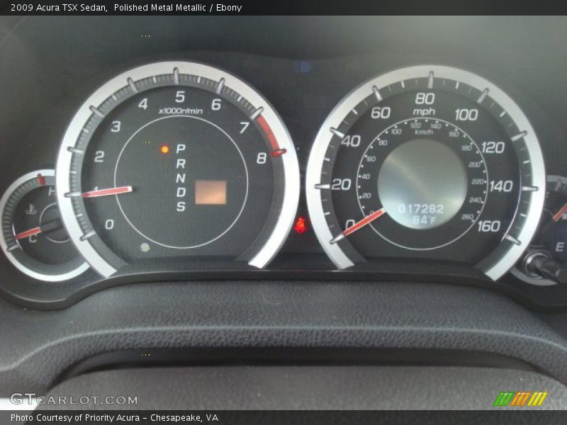 Polished Metal Metallic / Ebony 2009 Acura TSX Sedan