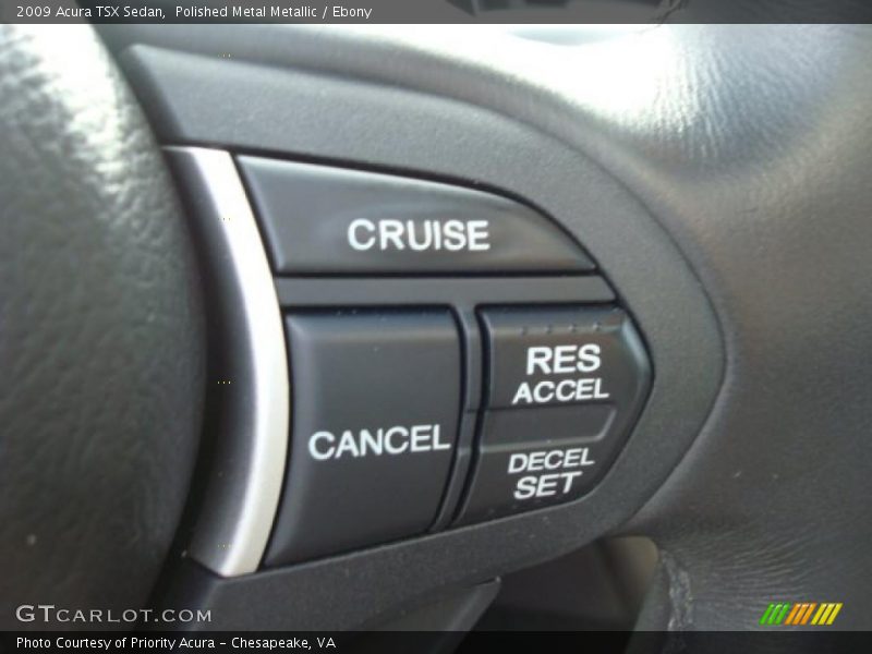 Polished Metal Metallic / Ebony 2009 Acura TSX Sedan