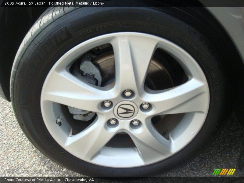 Polished Metal Metallic / Ebony 2009 Acura TSX Sedan