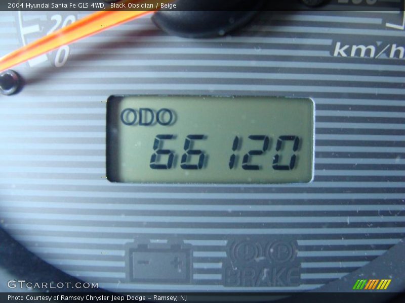 Black Obsidian / Beige 2004 Hyundai Santa Fe GLS 4WD