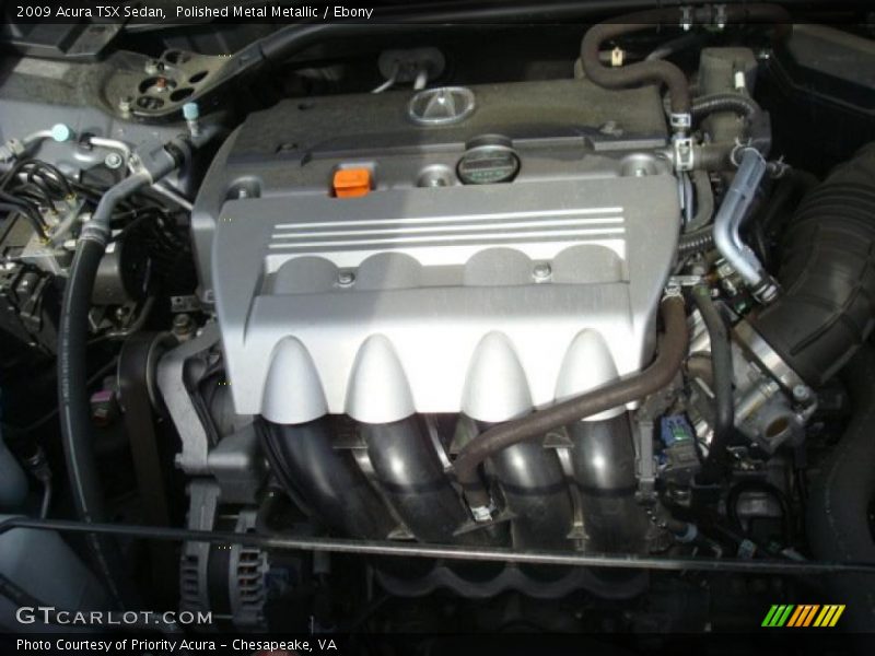 Polished Metal Metallic / Ebony 2009 Acura TSX Sedan