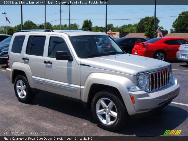 Light Graystone Pearl / Pastel Pebble Beige 2008 Jeep Liberty Limited 4x4