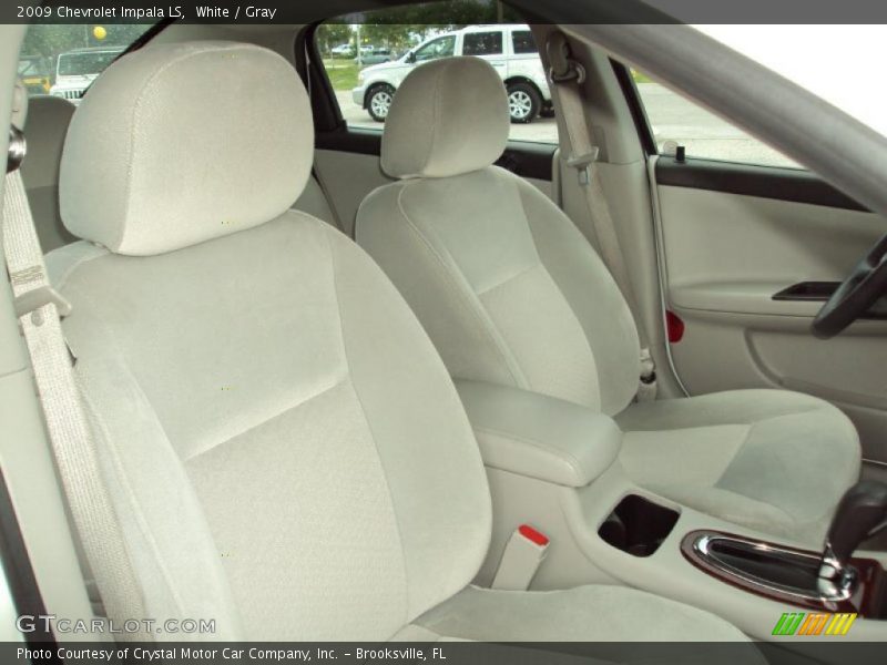 White / Gray 2009 Chevrolet Impala LS