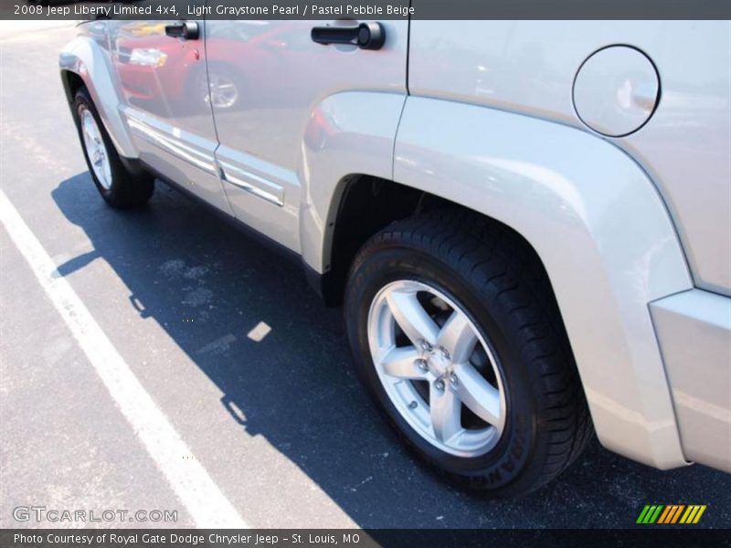 Light Graystone Pearl / Pastel Pebble Beige 2008 Jeep Liberty Limited 4x4