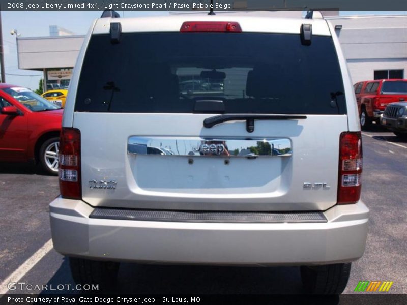 Light Graystone Pearl / Pastel Pebble Beige 2008 Jeep Liberty Limited 4x4