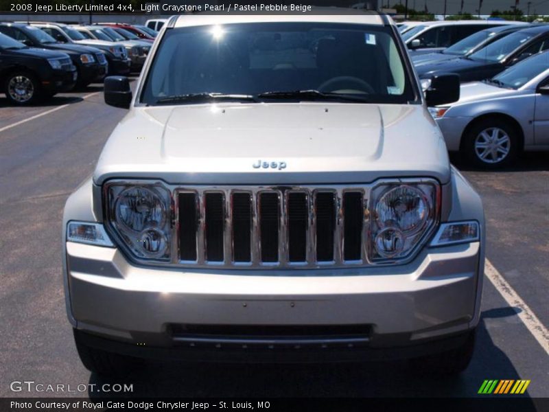 Light Graystone Pearl / Pastel Pebble Beige 2008 Jeep Liberty Limited 4x4