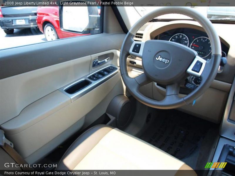 Light Graystone Pearl / Pastel Pebble Beige 2008 Jeep Liberty Limited 4x4
