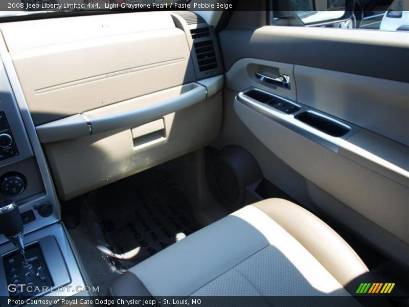 Light Graystone Pearl / Pastel Pebble Beige 2008 Jeep Liberty Limited 4x4