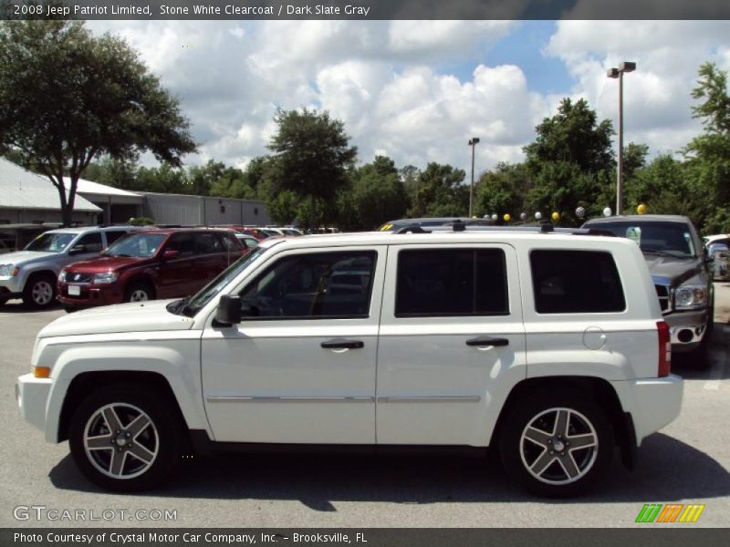 Stone White Clearcoat / Dark Slate Gray 2008 Jeep Patriot Limited