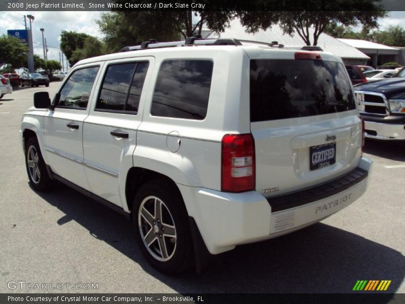 Stone White Clearcoat / Dark Slate Gray 2008 Jeep Patriot Limited