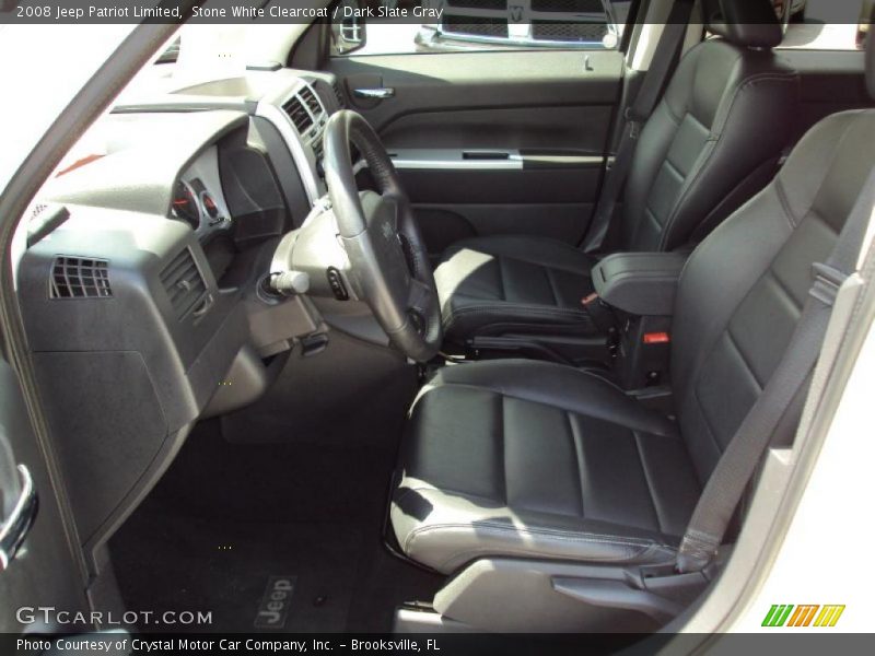 Stone White Clearcoat / Dark Slate Gray 2008 Jeep Patriot Limited