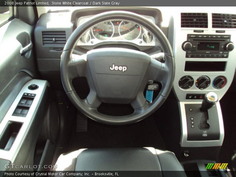 Stone White Clearcoat / Dark Slate Gray 2008 Jeep Patriot Limited