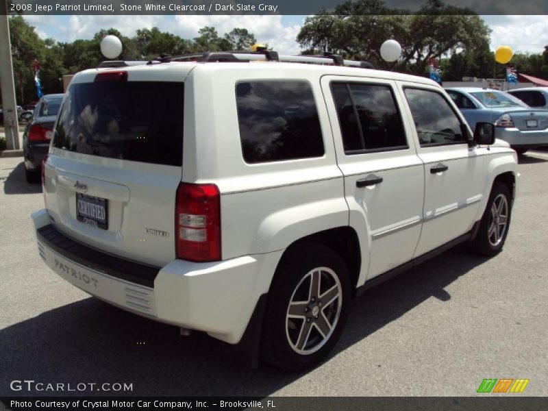Stone White Clearcoat / Dark Slate Gray 2008 Jeep Patriot Limited