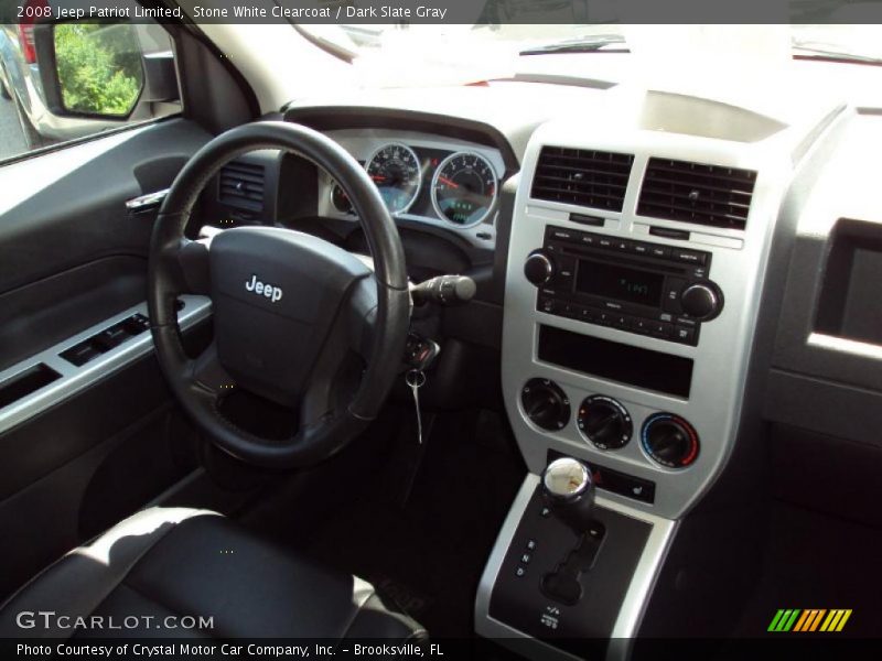 Stone White Clearcoat / Dark Slate Gray 2008 Jeep Patriot Limited